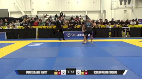 Rodrigo Pierre Cordeiro vs Spencer Daniel Hewitt 2025 World IBJJF Jiu-Jitsu No-Gi Championship