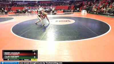 1A 160 lbs Cons. Round 1 - Tyler Martinez, Yorkville (Christian) vs Henry Coughlin, Burbank (St. Laurence)