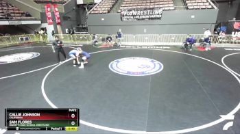 130 lbs Cons. Round 2 - Callie Johnson, California vs Sam Flores, Righetti High School Wrestling