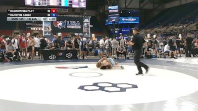 138 lbs Champ. Rd Of 32 - Dawson Beckley, Oklahoma vs Carsten Cagle, Oklahoma