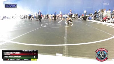 100 lbs Quarterfinal - Kixson Reynolds, Carthage vs Owen Brenneman, SlyFox Wrestling Academy