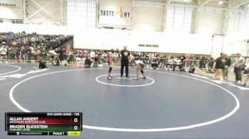138 lbs Champ. Round 2 - Braden Blickstein, Club Not Listed vs Allan Angert, Willpower Wrestling Club