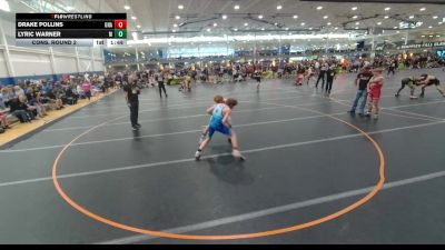 132 lbs Cons. Round 2 - Lyric Warner, Unattached vs Drake Pollins, Unattached