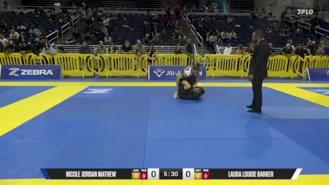 Laura Louise Barker vs Nicole Jordan Mathew 2025 Pan IBJJF Jiu-Jitsu No-Gi Championship