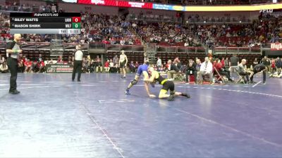 1A-126 lbs Quarterfinal - Riley Watts, Lawton-Bronson vs Mason Shirk, Wilton