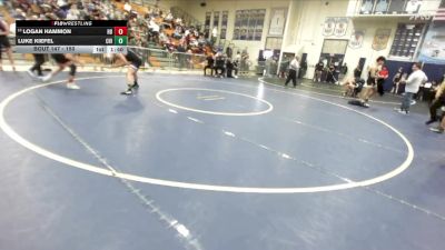 150 lbs Champ. Round 2 - Logan Hammon, Huntington Beach vs Luke Kiefel, Chino