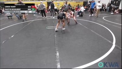 85 lbs Consi Of 8 #2 - Linkin Yaunt, Cushing Tigers vs Paxtyn McGilbert, Midwest City Bombers Youth Wrestling Club