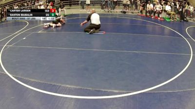 87 lbs Quarters - Carter Larsen, True Grit vs Easton Mamalis, Green River Grapplers