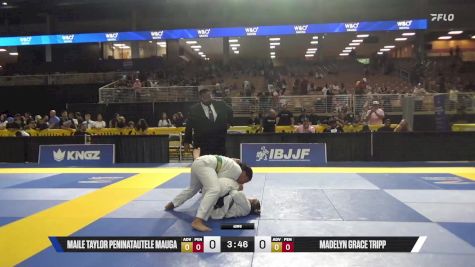 Madelyn Grace Tripp vs Maile Taylor Peninatautele Mauga 2025 Pan Kids Jiu-Jitsu IBJJF Championship