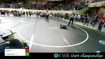 50 lbs Quarterfinal - Averie Orth, Sperry Wrestling Club vs Delanie Wartchow, Noble Takedown Club