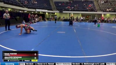 130 lbs Round 5 - Isaac Foster, Aviators vs Grayson Bowman, Immortal Athletics WC