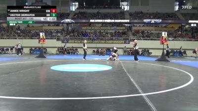 133 lbs Cons. Round 2 - James Wright, Central Mo. vs Hector Serratos, Neb.-Kearney