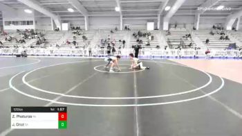 120 lbs Quarterfinal - Zander Phaturos, PA vs Joey Cruz, CA