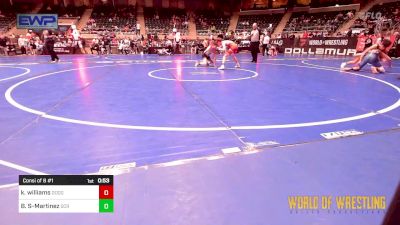 96 lbs Consi Of 8 #1 - Kellen Williams, Dodge City Wrestling Academy vs Bronx Shanley-Martinez, Steel City Reloaded