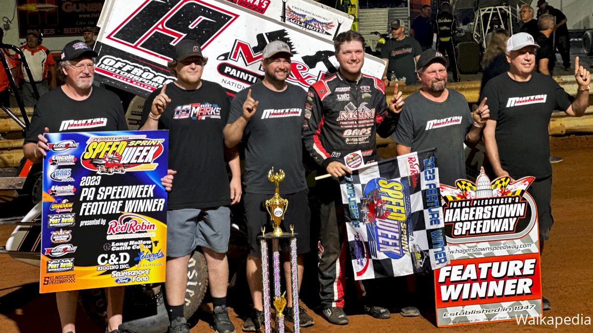 Brent Marks Beats Anthony Macri in PA Speedweek Classic at Hagerstown