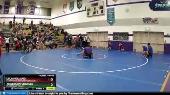 46-50 lbs Cons. Semi - Lyla Holland`, Fallon Outlaws Wrestling Club vs Anderson Charles, Pahranagat Valley