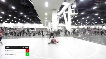 70 lbs Quarterfinal - Raymond Pina, Sunnyside WC vs Uriah Julio Ornelas, Desert Dogs WC