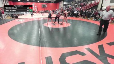 157 lbs 7th Place Match - Daniel Malan, Wilmette (LOYOLA) vs Max Mularz, Frankfort (LINCOLN-WAY EAST)