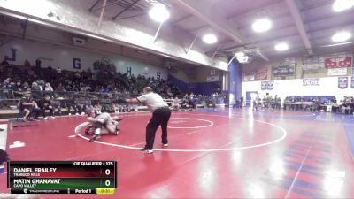 175 lbs Cons. Semi - Daniel Frailey, Trabuco Hills vs Matin Ghanavat, Capo Valley