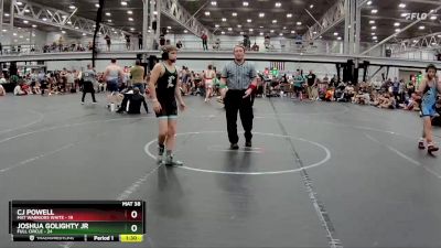 110 lbs Semis (4 Team) - CJ Powell, Mat Warriors White vs Joshua Golighty Jr, Full Circle