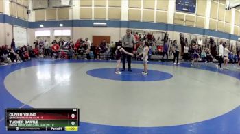 43 lbs Placement - Tucker Bartle, Indian Creek Wrestling Club (M) vs Oliver Young, Quaker Wrestling Club