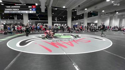 57 lbs Champ. Round 2 - Kael Lauridsen, Nebraska Wrestling Training Center vs Camren French, Northern Illinois RTC