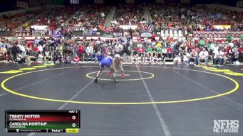 100 lbs Cons. Semi - Trinity Motter, El Dorado HS vs Carolina Northup, Stockton HS