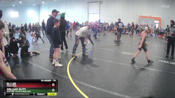 70 lbs Cons. Round 3 - Eli Lee, Team Tiger vs William Duty, Eastside Youth Wrestling