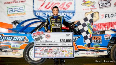 Ricky Thornton Jr. Reacts After Lucas Oil Late Model Win At Muskingum County