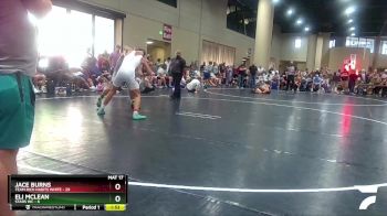 144 lbs Round 1 (32 Team) - Jace Burns, Team Rich Habits White vs Eli Mclean, Stars WC