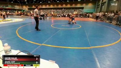 132 lbs Cons. Round 4 - Jacob Salas, Centennial (Corona) vs Gavin Coit, El Dorado (Placerville)