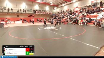 160 lbs Cons. Round 4 - Cody Byers, Moses Lake vs Finley Lorenz, Ellensburg