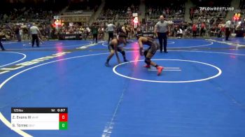125 lbs Consolation - Zachary Evans III, Whitted Trained vs Severn Torres, Central-Fresno