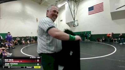 285 lbs Round 4 - Ray Rice, Worland High School vs Zain Younas, Powell