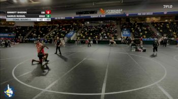 190 lbs Cons. Round 2 - Emmett Shedek, Linn-Mar vs Darius Russel, DeKalb