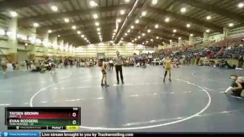 106 lbs Quarters & Wb (16 Team) - Taysen Brown, INWTC vs Evan Rodgers, Team Montana
