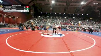 2A-150 lbs Champ. Round 1 - Keen Coffman, Niobrara County vs Carter Peasley, Greybull/Riverside