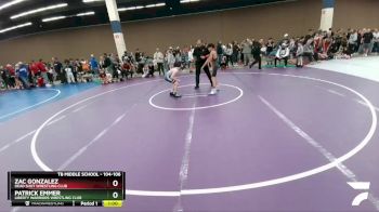 104-106 lbs Round 3 - Patrick Emmer, Liberty Warriors Wrestling Club vs Zac Gonzalez, Dead Shot Wrestling Club