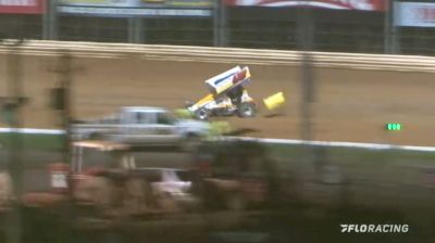Josh Weller's Nose Wing Flies Off On Way To Victory At Port Royal Speedway