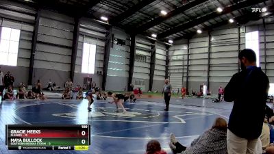 100 lbs Semis & 1st Wrestleback (8 Team) - Maya Bullock, Southern Indiana Storm vs Gracie Meeks, Flashes