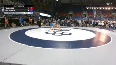 106 lbs Champ. Rd Of 16 - Evan Cies, PA vs Tyler Sage, MI