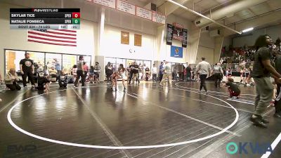 74 lbs Consolation - Skylar Tice, Sperry Wrestling Club vs Natalie Fonseca, Sperry Wrestling Club