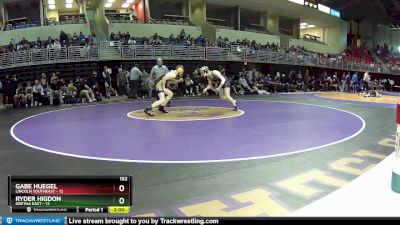 132 lbs Round 1 (6 Team) - Gabe Huegel, Lincoln Southeast vs Ryder Higdon, Gretna East