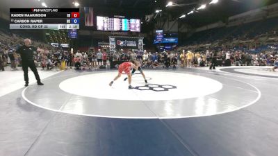 113 lbs Cons. Rd Of 32 - Kaden Haakinson, South Dakota vs Carson Raper, North Carolina