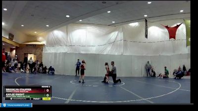 60 lbs Round 2 - Kaylee Knight, Indian Creek Wrestling Club vs Brooklyn Stauffer, Midwest Xtreme Wrestling