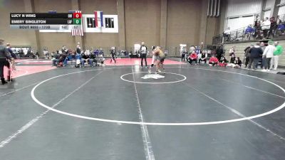 170B 1st Place Match - Emery Singleton, Lafayette vs Lucy N Wing, Omaha Westside