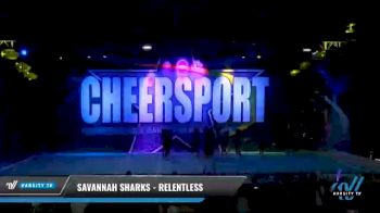 Savannah Sharks - Relentless [2021 L6 Senior - XSmall Day 2] 2021 CHEERSPORT National Cheerleading Championship