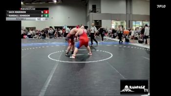 265 lbs Round 2 - Randall Johnson, OZ Trojan vs Jack Knudson, Team Hawks