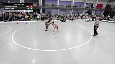 JR GIRLS HARDLUCK - 109.4-114.4 Champ. Round 1 - Laiyah Johnson, Utah vs Jordyn Isla, Arizona Girls Wrestling