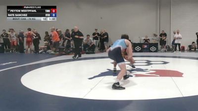 79 kg Champ. Rd Of 128 - Peyton Westpfahl, Tiger Style Wrestling Club vs Nate Sanchez, Beat The Streets Chicago-Tri Taylor